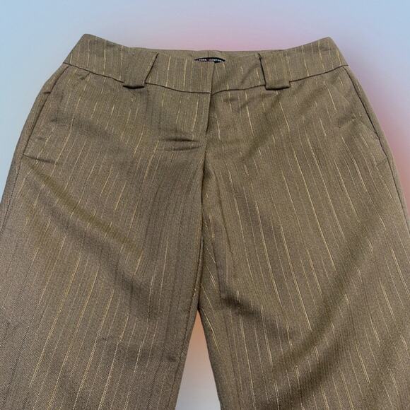 NY & COMPANY Women’s 6P Tan Gold Stripe Pant - Picture 4 of 4